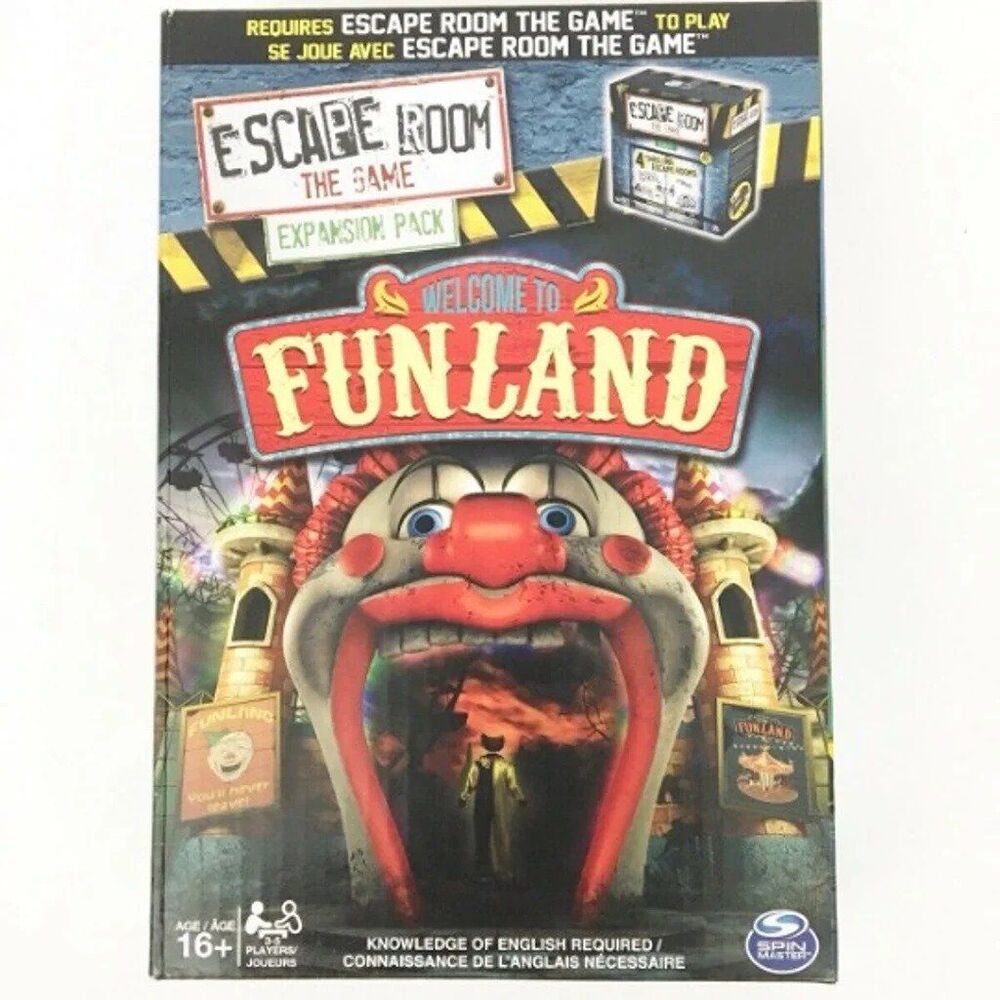 Escape Room Expansion Pack 16+ the Game Welcome to Funland NEW